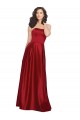 Shop Strapless Satin Bridesmaids Dress with Beaded Pocket and Soft Pleating Ottawa