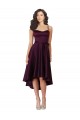 Shop Elegant High Low Satin Bridesmaid Dress / Prom Dress with Criss Cross Back Ottawa