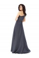 Shop Rouched One Shoulder Floor Length Formal Satin Bridesmaid Dress / Prom Dress with Bow Ottawa