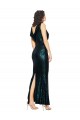 Shop V-Neck Full Length Formal Sequin Bridesmaid Dress / Prom Dress with Draped Back Ottawa
