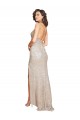 Shop Ruched Back Mermaid Formal Sparkling Sequin Bridesmaid Dress / Prom Dress with Beaded Spaghetti Straps Ottawa