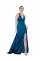 Shop Halter Neck Formal Silky Satin Bridesmaid Dress / Prom Dress Ottawa