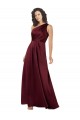Shop One Shoulder Formal Silky Satin Bridesmaid Dress / Prom Dress with Subtle Pleats Ottawa