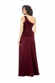 Shop One Shoulder Formal Silky Satin Bridesmaid Dress / Prom Dress with Subtle Pleats Ottawa