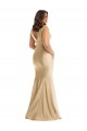 Shop Shirred Shoulder Formal Silky Satin Mermaid Bridesmaid Dress / Prom Dress Ottawa