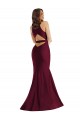 Shop Plunge Neckline Cutout Low Back Formal Silky Satin Mermaid Bridesmaid Dress / Prom Dress Ottawa