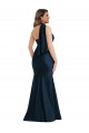 Shop Scarf Neck One Shoulder Formal Silky Satin Mermaid Bridesmaid Dress / Prom Dress with Front Slit Ottawa