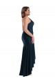 Shop Pleated Wrap Ruffled High Low Formal Silky Satin Bridesmaid Dress / Prom Dress Ottawa