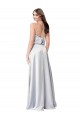 Shop Halter Neck Formal Silky Satin Bridesmaid Dress with Strappy Back Ottawa