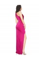 Shop One Shoulder Long Full Length Formal Silky Satin Bridesmaid Dress / Prom Dress with Front Side Split Ottawa