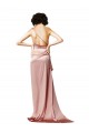 Shop Low Back One Shoulder Full Length Formal Silky Satin Bridesmaid Dress / Prom Dress Ottawa
