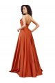 Shop Strapless Sweep Train Formal Silky Satin Bridesmaid Dress / Prom Dress with Pleats Ottawa