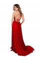 Shop Lace Over Bodice Long Spandex Bridesmaid Dress / Prom Dress with Slit Ottawa
