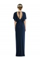 Shop Open Back Short Sleeves Draped Tulip Skirt Maxi Spandex Bridesmaid Dress / Prom Dress Ottawa