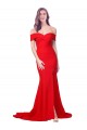 Shop Criss Cross Full Length Long Formal Crepe Bridesmaid Dress / Prom Dress with Side Split Ottawa