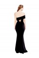 Shop Asymmetrical Draped Off the Shoulder Banded Formal Crepe Bridesmaid Dress / Prom Dress Ottawa