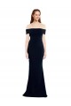 Shop Off the Shoulder Fitted Formal Crepe Bridesmaid Dress / Prom Dress with Back Cut Out Ottawa
