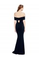 Shop Off the Shoulder Fitted Formal Crepe Bridesmaid Dress / Prom Dress with Back Cut Out Ottawa