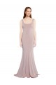 Shop Sleeveless Scoop Neck Fully Lined Formal Crepe Bridesmaid Dress / Prom Dress Ottawa