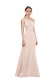 Shop Deep V-Neck and Back Long Formal Crepe Bridesmaid Dress / Prom Dress Ottawa