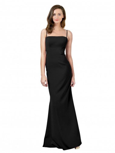 Shop Fit and Flare Slim Formal Crepe Bridesmaid Dress / Prom Dress with Cutout Back Ottawa