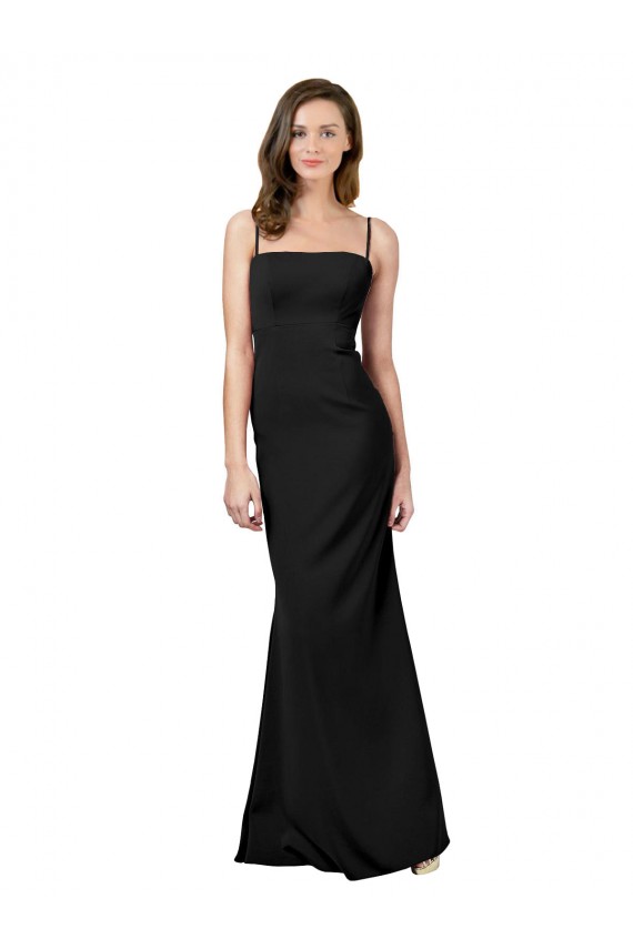 Shop Fit and Flare Slim Formal Crepe Bridesmaid Dress / Prom Dress with Cutout Back Ottawa