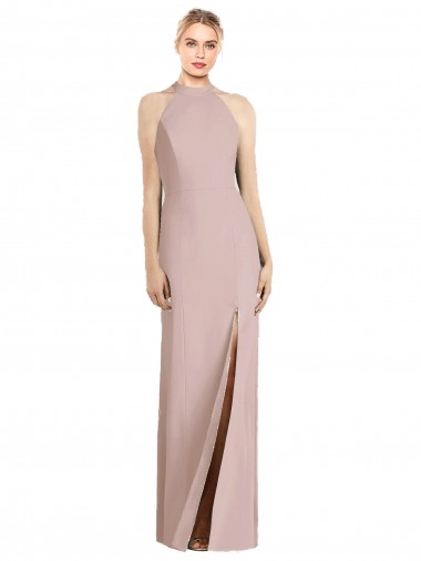 Shop High Neck Cutout Halter Trumpet Bridesmaid Dress Ottawa