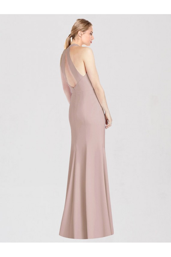 Shop High Neck Cutout Halter Trumpet Bridesmaid Dress Ottawa