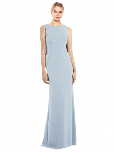 Shop Draped Backless Crepe Bridesmaid Dress / Prom Dress with Pockets Ottawa