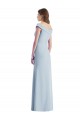 Shop Romantic Off the Shoulder Long Maxi Bridesmaid Dress with Side Slit Ottawa