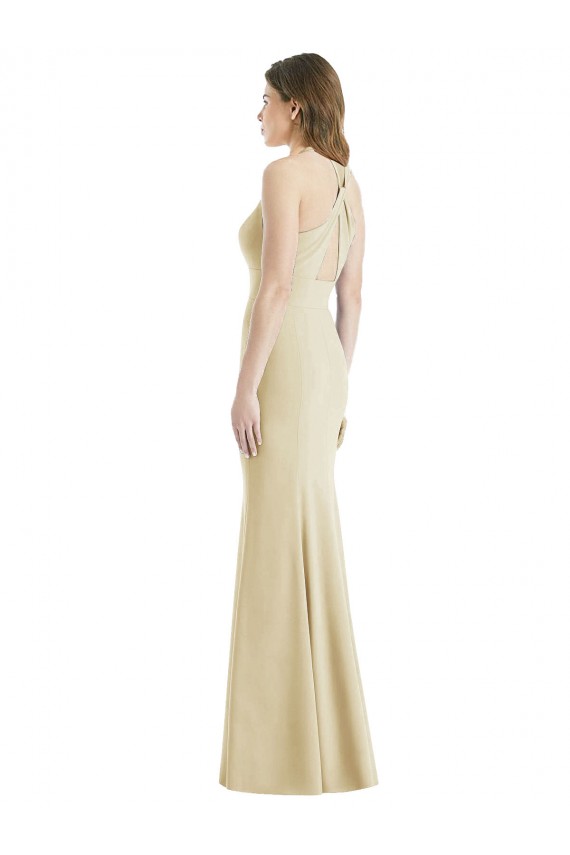 Shop Criss Cross Twist Cutout Back Trumpet Bridesmaid Dress / Prom Dress Ottawa