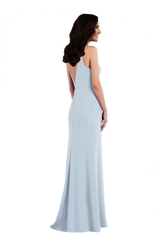 Shop V Back Spaghetti Strap Maxi Bridesmaid Dress / Prom Dress with Pockets Ottawa