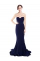 Shop Strapless Sweetheart Neckline Crepe Bridesmaid Dress / Prom Dress with Satin Waistband Ottawa