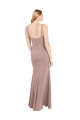 Shop Square Neck Fit and Flare Long Stretch Crepe Bridesmaid Dress / Prom Dress with Side Slit Ottawa