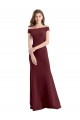Shop Off the Shoulder Fit and Flare Stretch Crepe Bridesmaid Dress / Prom Dress Ottawa