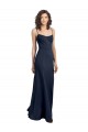 Shop Fit and Flare Scoop Neck Long Sleeveless Stretch Formal Crepe Bridesmaid Dress / Prom Dress Ottawa