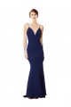 Shop Deep V-Neck Spaghetti Straps Mermaid Formal Crepe Bridesmaid Dress / Prom Dress Ottawa