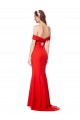 Shop Cross Front and Back Bardot Sleeveless Formal Crepe Maxi Bridesmaid Dress / Prom Dress Ottawa