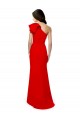 Shop High Neck Ruffle Frill One Shoulder Maxi Formal Crepe Bridesmaid Dress / Prom Dress Ottawa