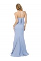 Shop Strapless Full Length Formal Crepe Bridesmaid Dress / Prom Dress with Bodice Overlay Ottawa