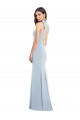 Shop Halter Bow Neck Open Back Soft Full Length Trumpet Bridesmaid Dress / Prom Dress Ottawa