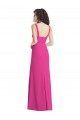 Shop Wide Strap Notch Empire Waist Bridesaid Dress with Front Slit Ottawa