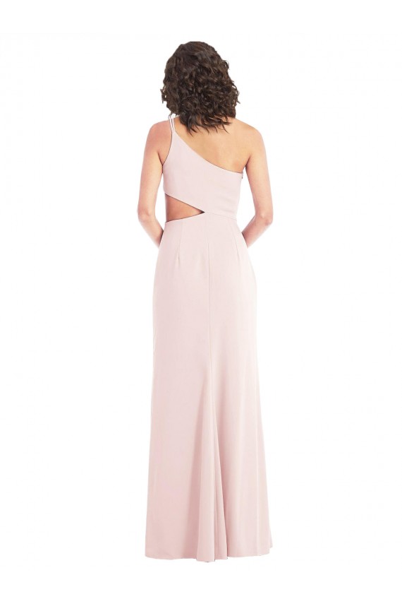 Shop Flirty One Shoulder Midriff Cutout Maxi Formal Crepe Bridesmaid Dress / Prom Dress Ottawa