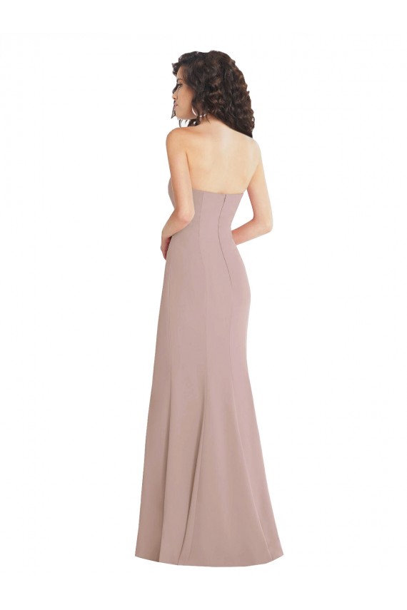 Shop Strapless Princess Line Formal Crepe Mermaid Bridesmaid Dress / Prom Dress Ottawa