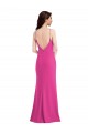Shop Open Back High Neck Halter Trumpet Formal Crepe Bridesmaid Dress / Prom Dress Ottawa