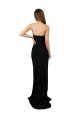 Shop Corset Style Strapless Formal Crepe Bridesmaid Dress / Prom Dress with High Split Ottawa