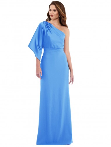 Shop One Shoulder Bell Sleeves Trumpet Bridesmaid Dress / Prom Dress Ottawa