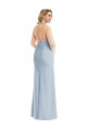 Shop Plunge Neck Halter Backless Trumpet Bridesmaid Dress / Prom Dress with Front Slit Ottawa
