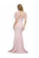 Shop Crepe Long Sweetheart Neckline Formal Bridesmaid Dress / Prom Dress with Tulle Overlay Shoulders Ottawa