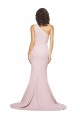 Shop Long Sweep Train One Shoulder Crepe Bridesmaid Dress / Prom Dress with Side Leg Split Ottawa